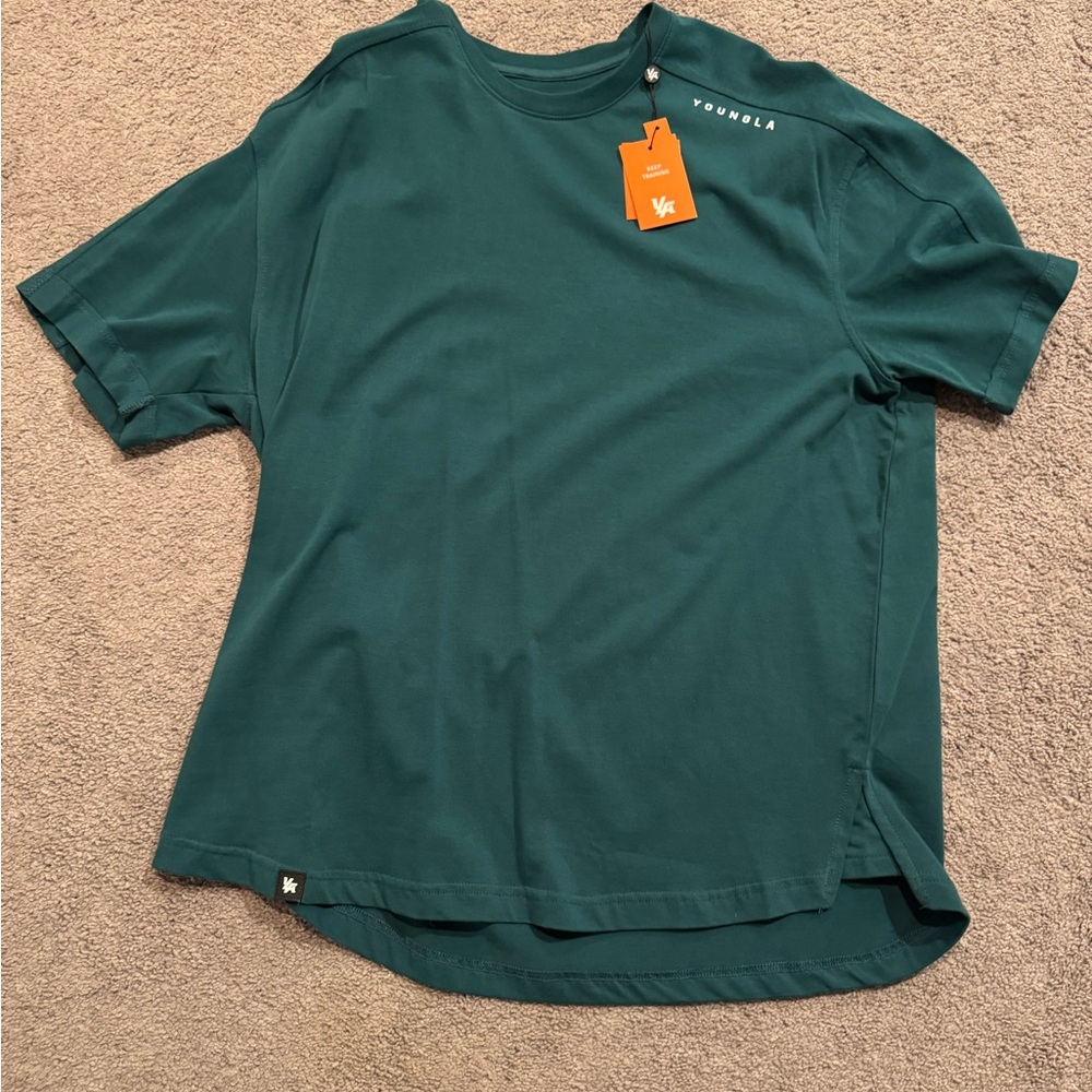 YOUNGLA TEAL SHIRT XXL NEW WITH TAGS